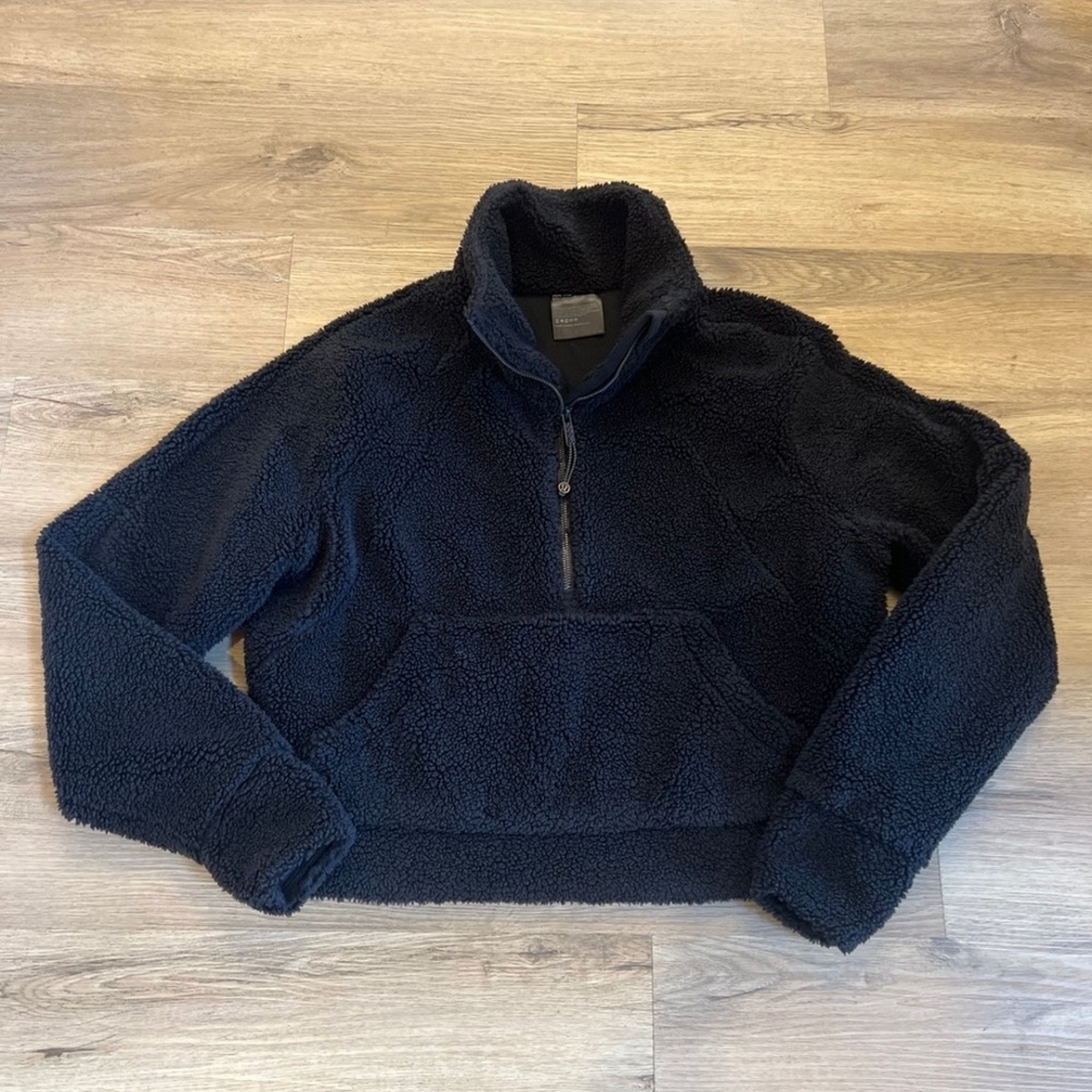 Lululemon Funnel Scuba Oversized Sherpa Half-Zip Black XS/S